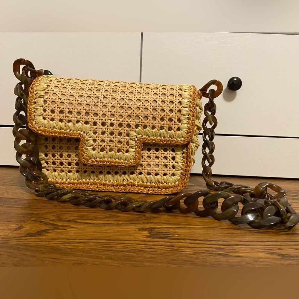 Catarina Bertini raffia shoulder bag in perfect condition